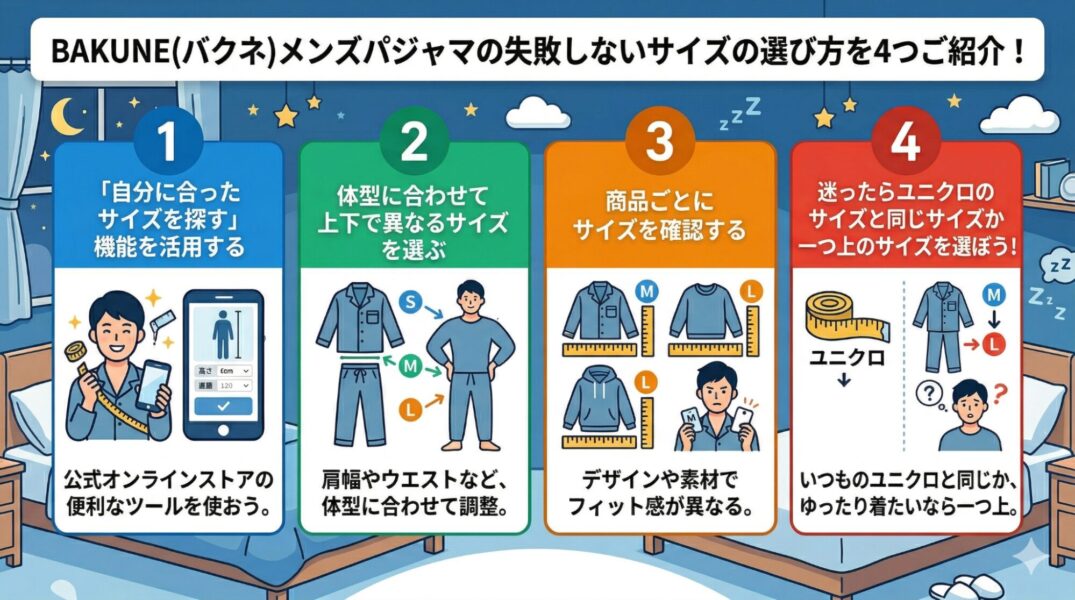 Bakune(バクネ)メンズ サイズ感