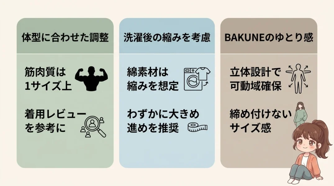 素材や体型に合わせた選び方のコツ