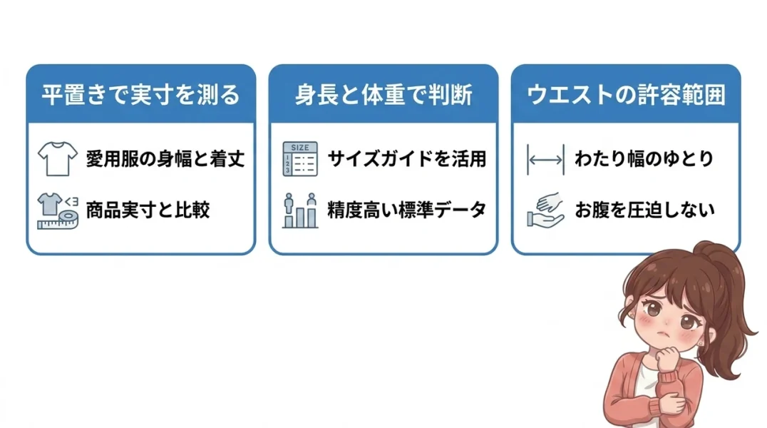 失敗を防ぐサイズ計測のステップ